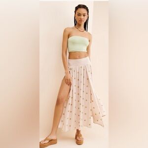 Free People real love embroidered Maxi Skirt